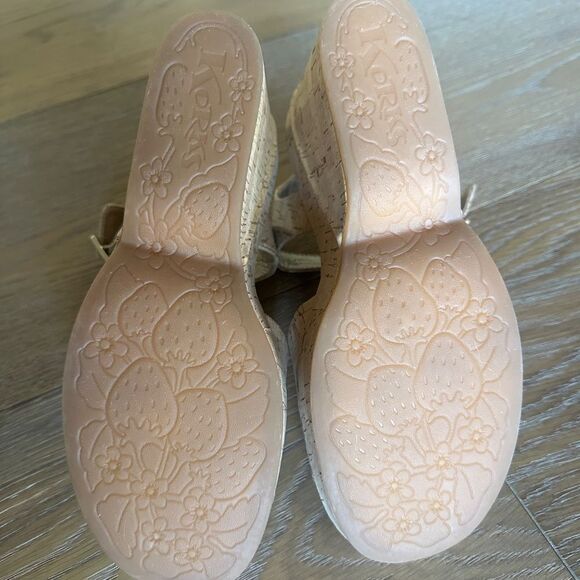 Korks Bardot II Wedge Comfort Sandals in Natural - Picture 12 of 12